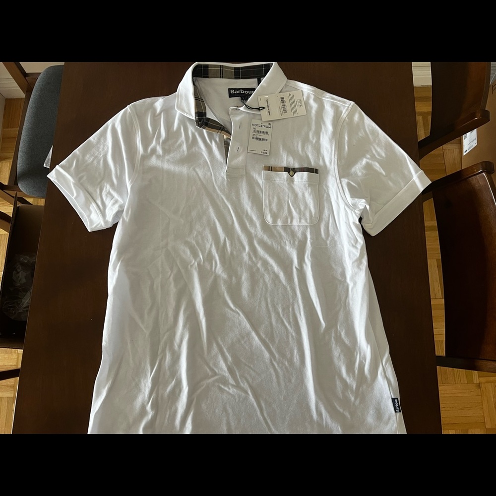 Barbour white tshirt - brand new never worn